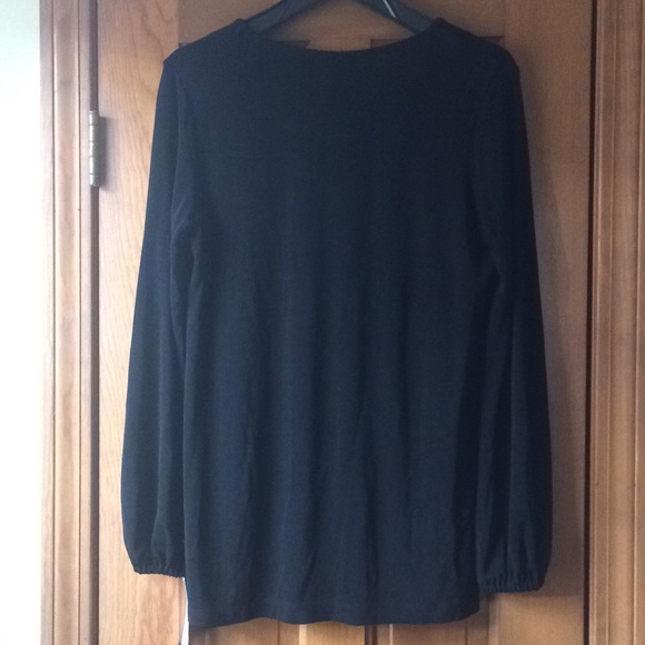 Black Studded Crew Neck Tunic  NWT - Picture 2 of 5